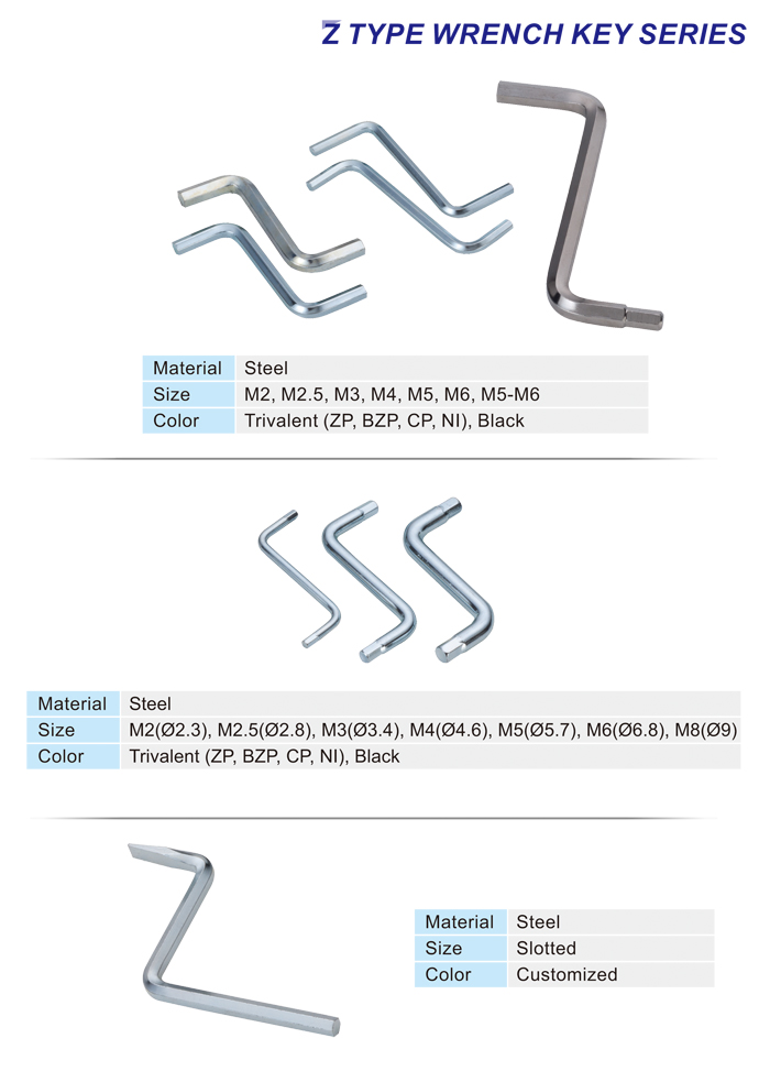 Z Type Wrench Key Series